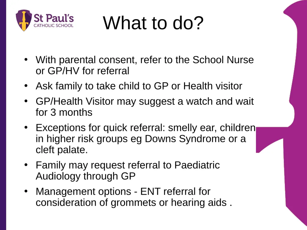 Supporting Children and Young People with Glue Ear - slide 6 of 15
