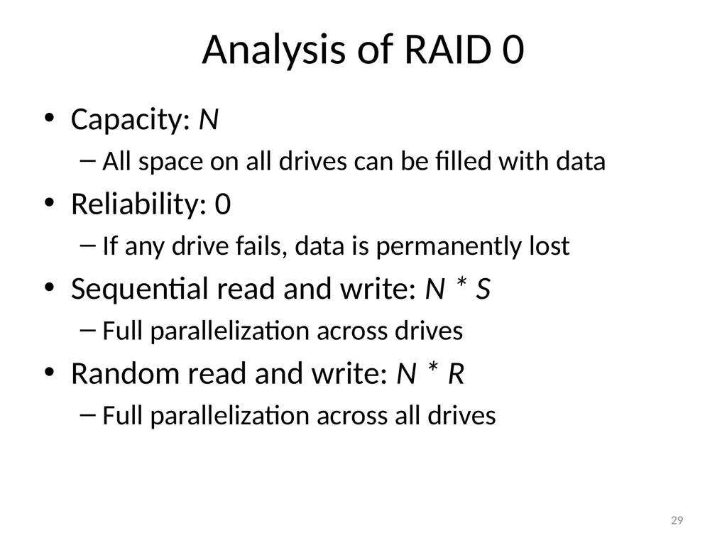 CS 5600 Computer Systems Storage Devices Hard - slide 29 of 62