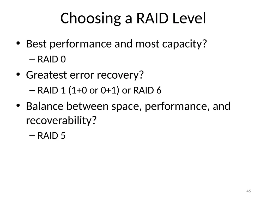 CS 5600 Computer Systems Storage Devices Hard - slide 46 of 62