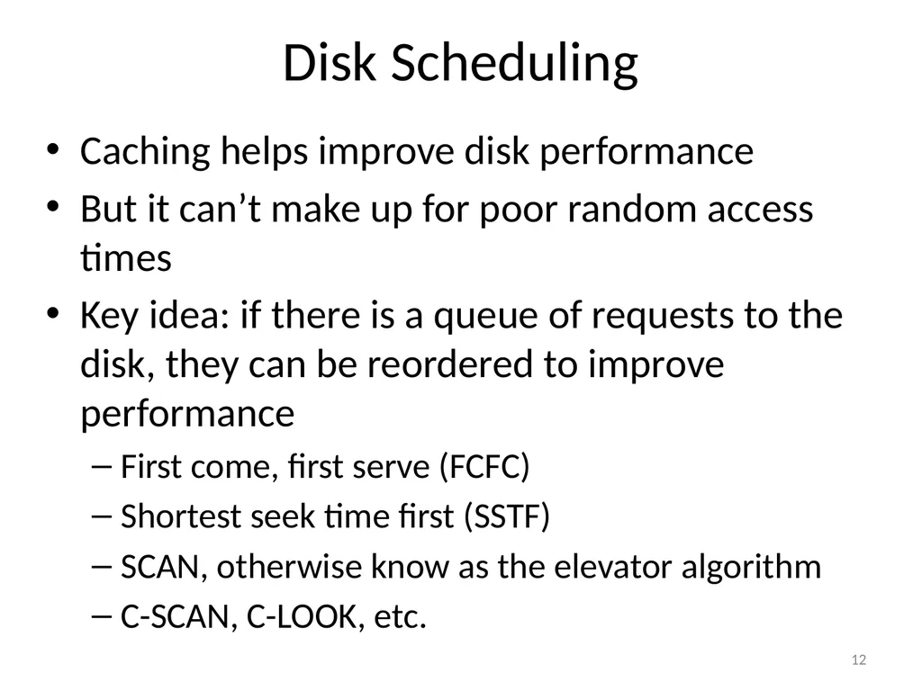 CS 5600 Computer Systems Storage Devices Hard - slide 12 of 62