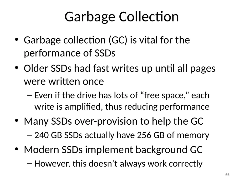 CS 5600 Computer Systems Storage Devices Hard - slide 55 of 62
