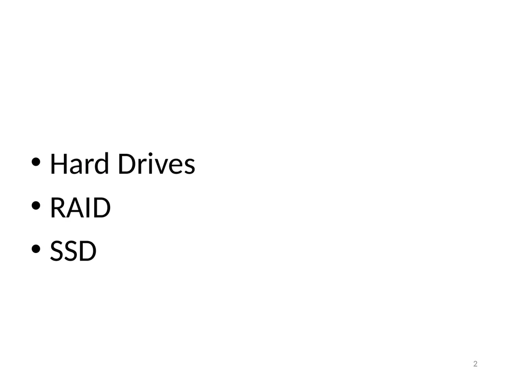 CS 5600 Computer Systems Storage Devices Hard - slide 2 of 62