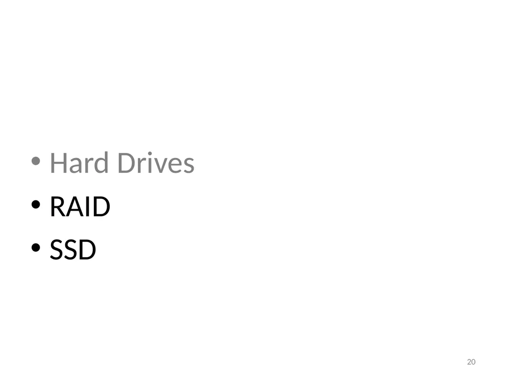 CS 5600 Computer Systems Storage Devices Hard - slide 20 of 62