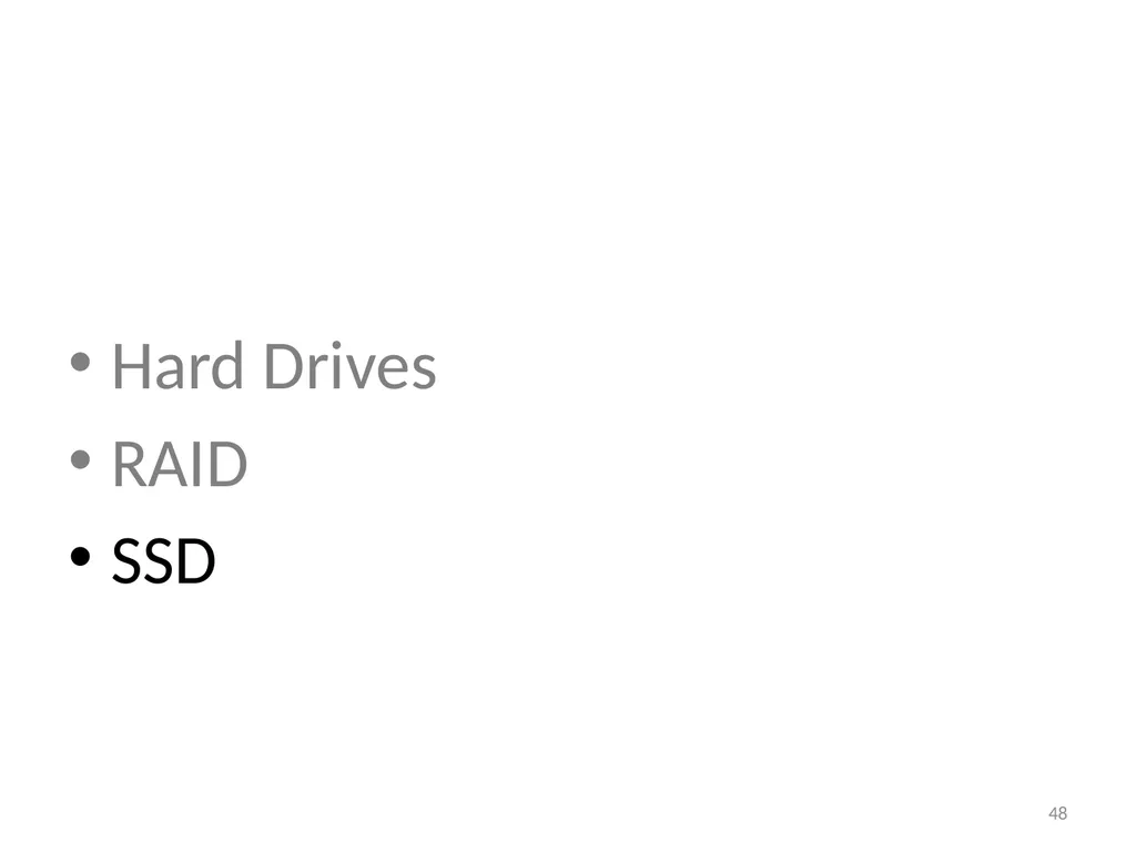 CS 5600 Computer Systems Storage Devices Hard - slide 48 of 62