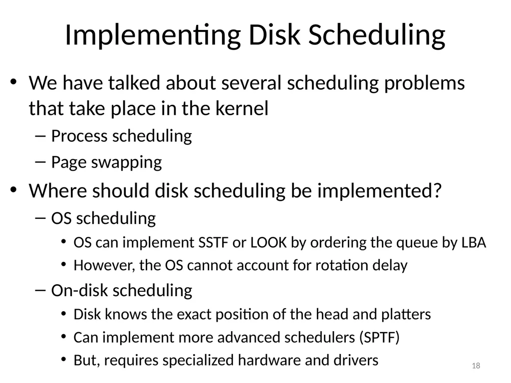 CS 5600 Computer Systems Storage Devices Hard - slide 18 of 62