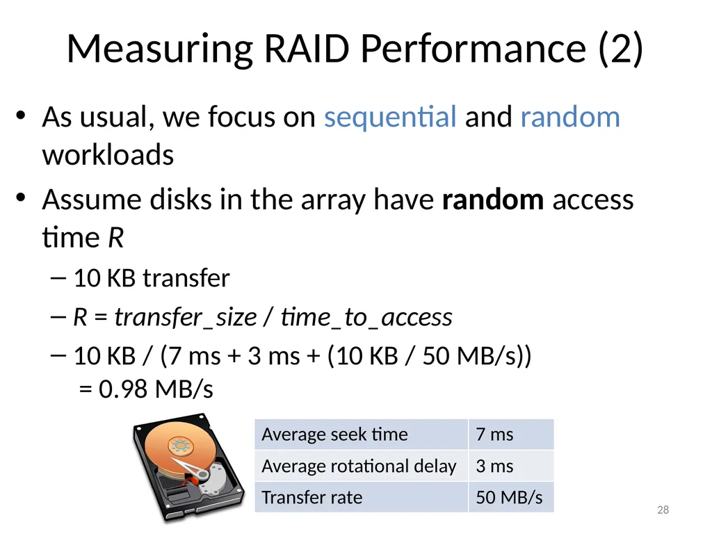 CS 5600 Computer Systems Storage Devices Hard - slide 28 of 62
