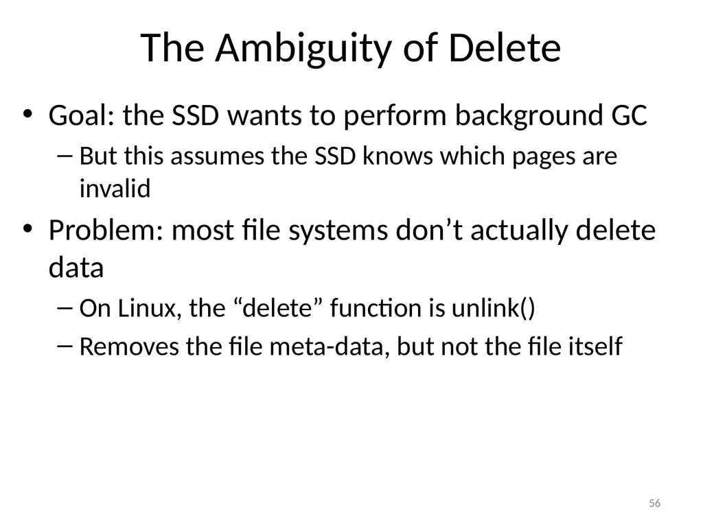 CS 5600 Computer Systems Storage Devices Hard - slide 56 of 62