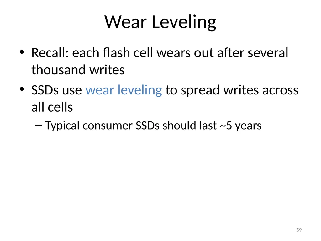 CS 5600 Computer Systems Storage Devices Hard - slide 59 of 62