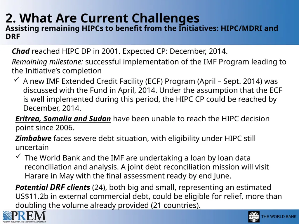 Update on the HIPC/MDRI Initiatives Leonardo - slide 11 of 20