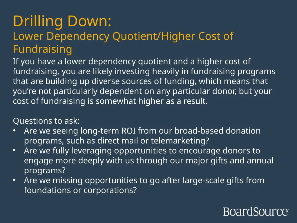 Measuring Fundraising Effectiveness: A - slide 13 of 16