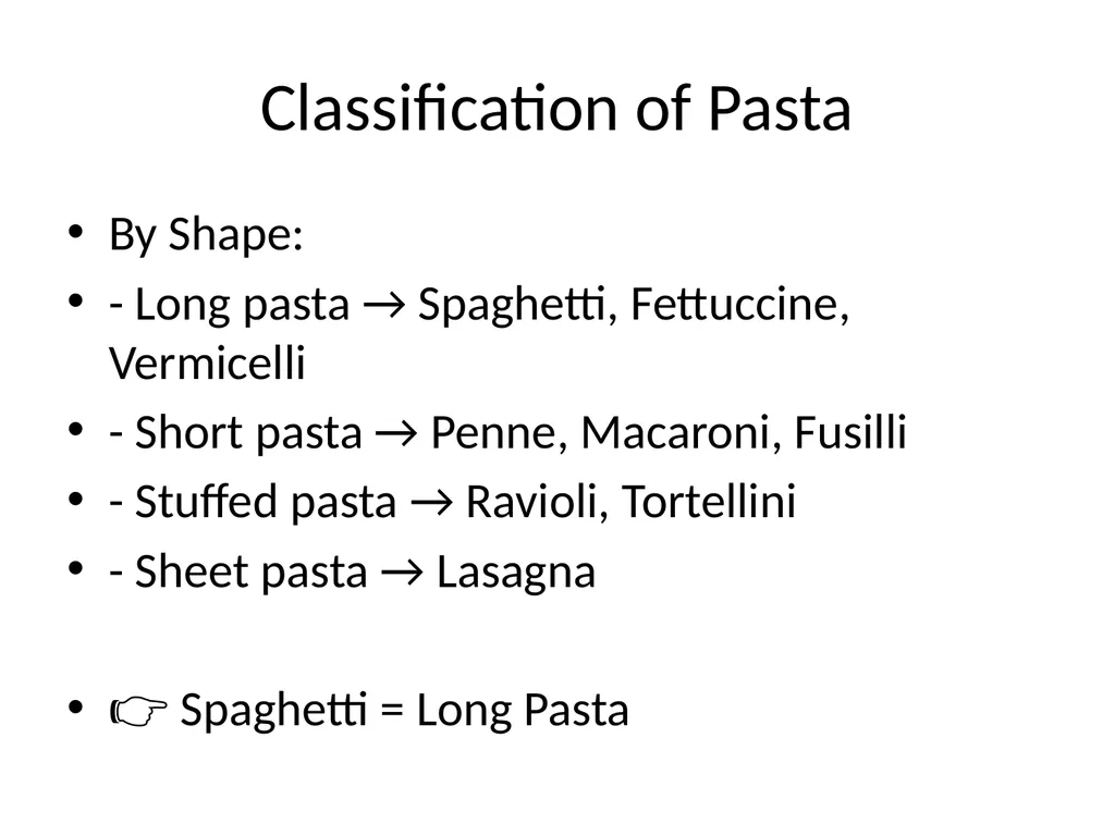 Spaghetti Pasta Classification, Materials Required - slide 3 of 7