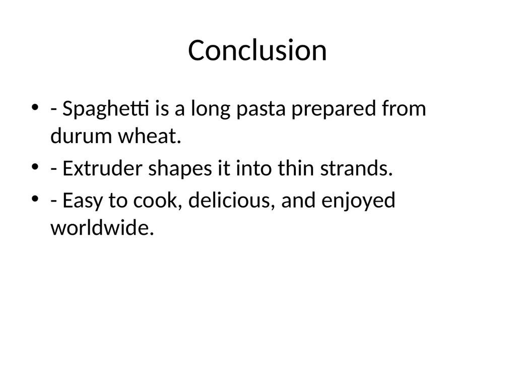 Spaghetti Pasta Classification, Materials Required - slide 7 of 7