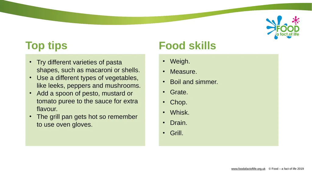 Tuna and broccoli pasta Complexity: medium-high - slide 19 of 20