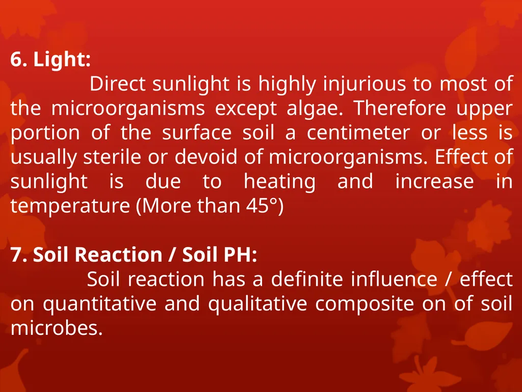 Soil Humus Humus is the organic residue in the - slide 14 of 21