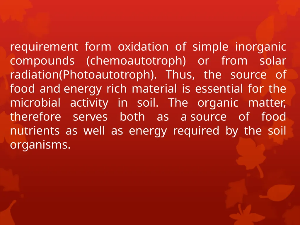Soil Humus Humus is the organic residue in the - slide 17 of 21