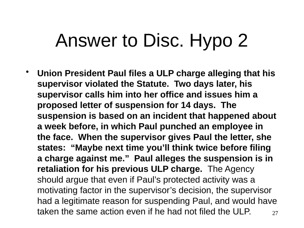 Discrimination The Federal Service - slide 27 of 31