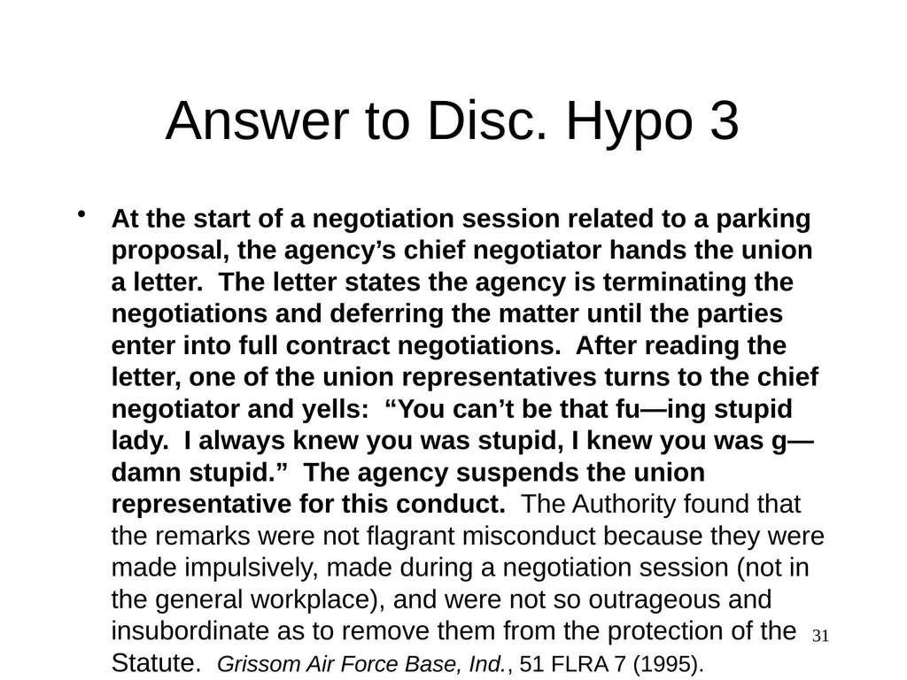 Discrimination The Federal Service - slide 31 of 31