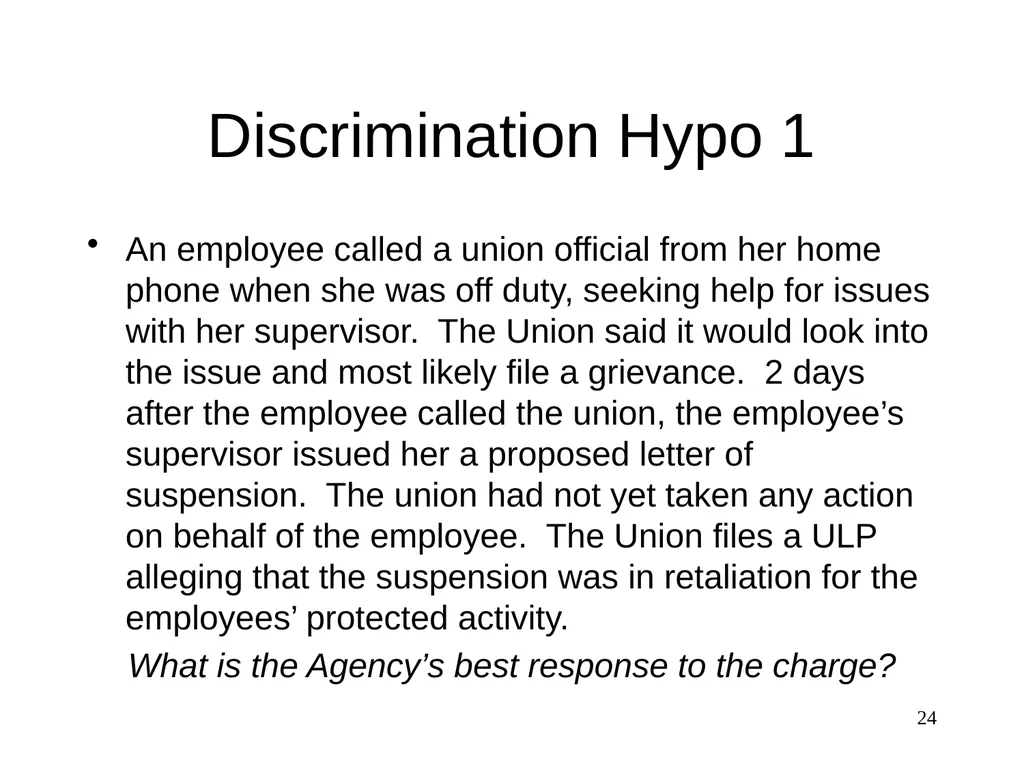 Discrimination The Federal Service - slide 24 of 31