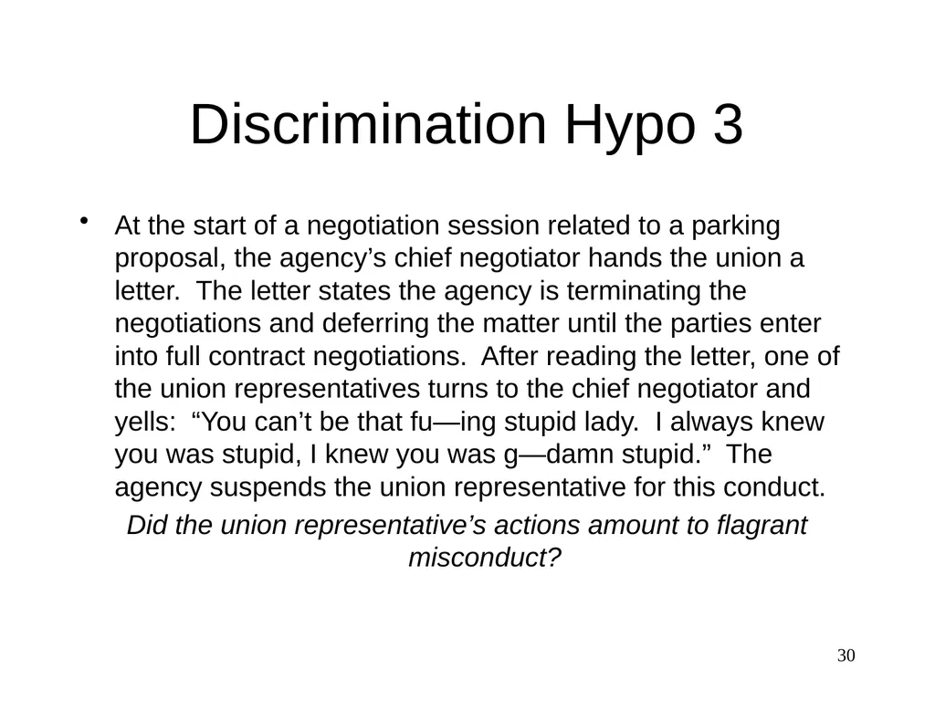 Discrimination The Federal Service - slide 30 of 31