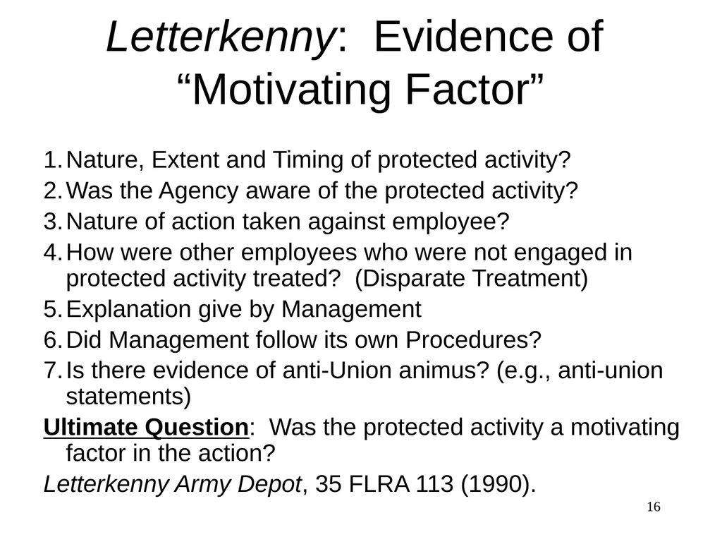 Discrimination The Federal Service - slide 16 of 31