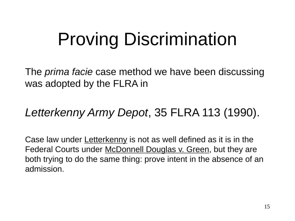 Discrimination The Federal Service - slide 15 of 31