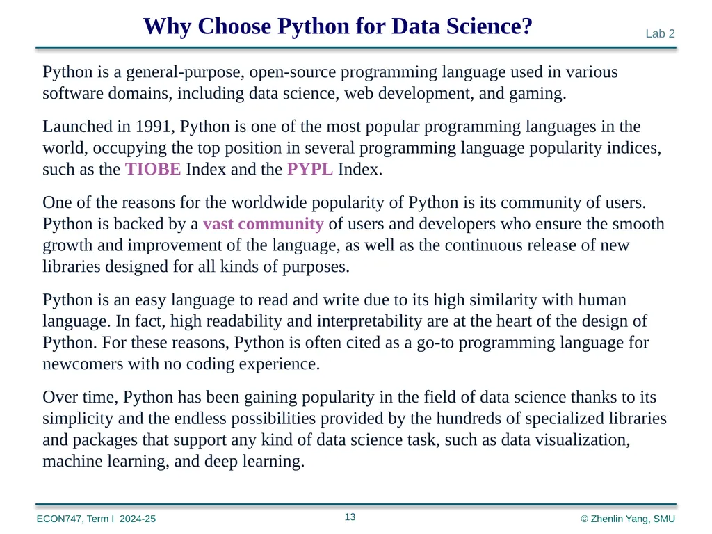 Machine Learning with Python zlyang@smu.edu.sg - slide 13 of 39