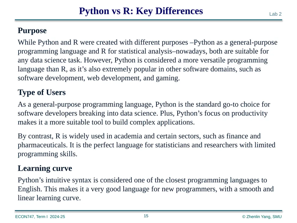 Machine Learning with Python zlyang@smu.edu.sg - slide 15 of 39