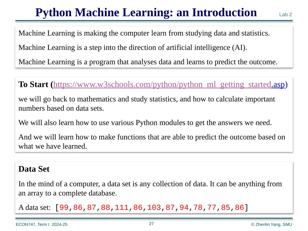 Machine Learning with Python zlyang@smu.edu.sg - slide 27 of 39