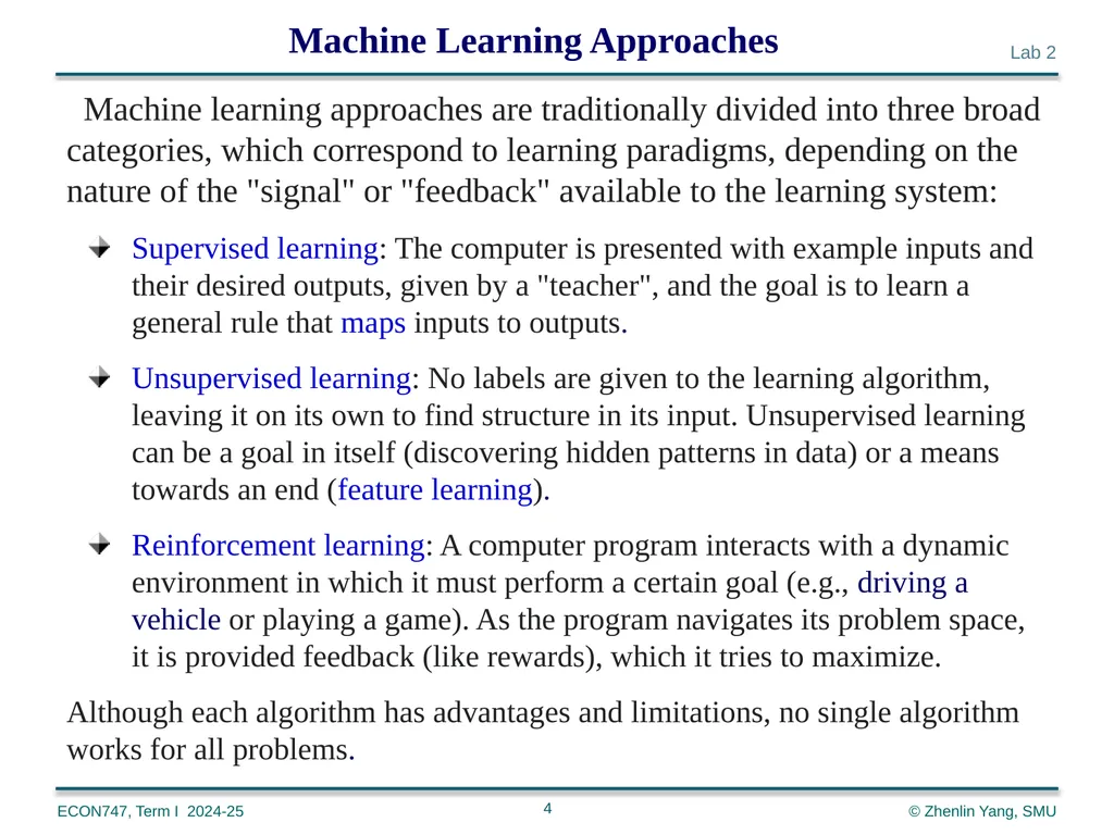 Machine Learning with Python zlyang@smu.edu.sg - slide 4 of 39