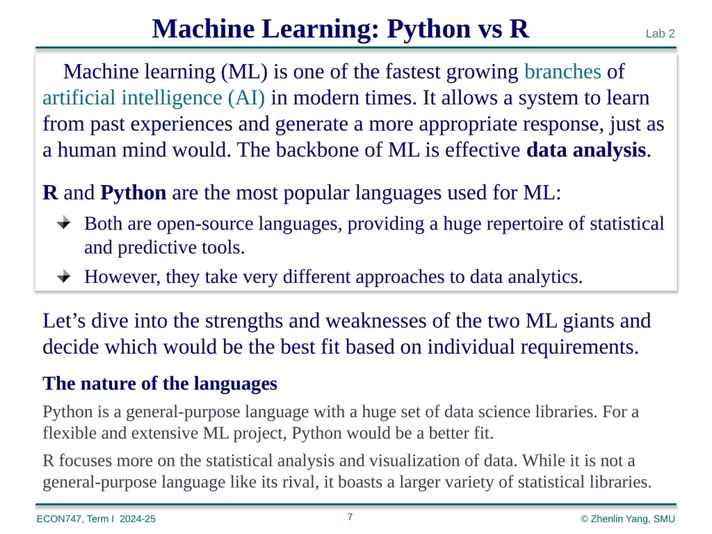 Machine Learning with Python zlyang@smu.edu.sg - slide 7 of 39