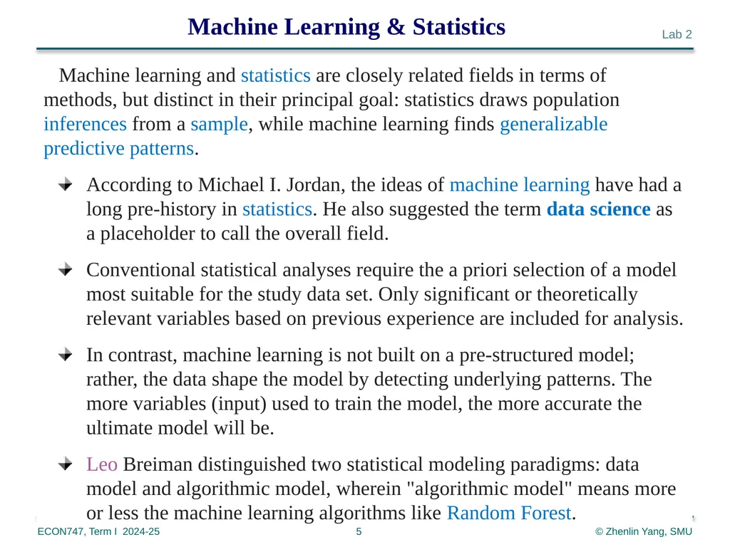 Machine Learning with Python zlyang@smu.edu.sg - slide 5 of 39