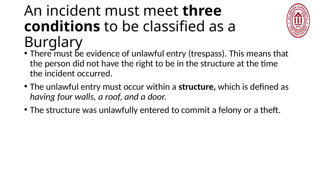 Crime Statistics Classifying and Counting Clery - slide 48 of 146