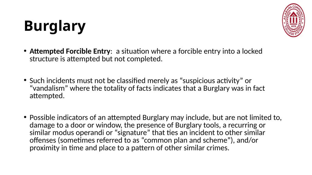 Crime Statistics Classifying and Counting Clery - slide 46 of 146