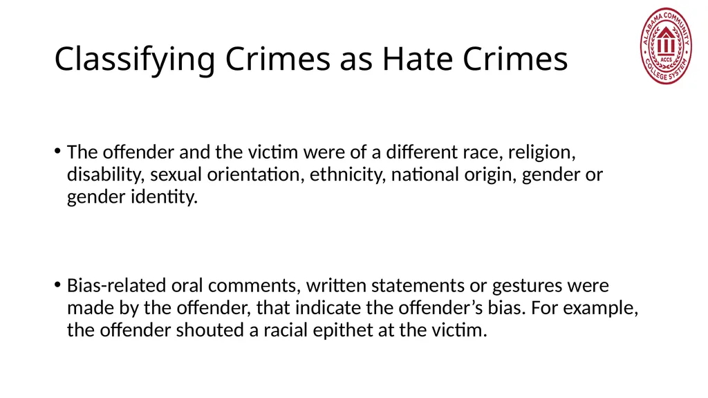 Crime Statistics Classifying and Counting Clery - slide 83 of 146