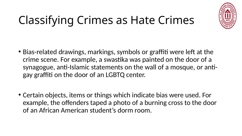 Crime Statistics Classifying and Counting Clery - slide 84 of 146
