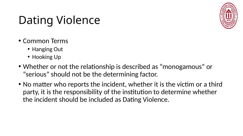 Crime Statistics Classifying and Counting Clery - slide 101 of 146