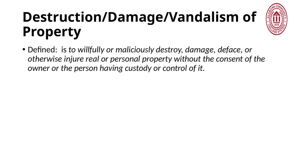 Crime Statistics Classifying and Counting Clery - slide 80 of 146