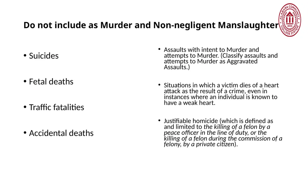 Crime Statistics Classifying and Counting Clery - slide 17 of 146