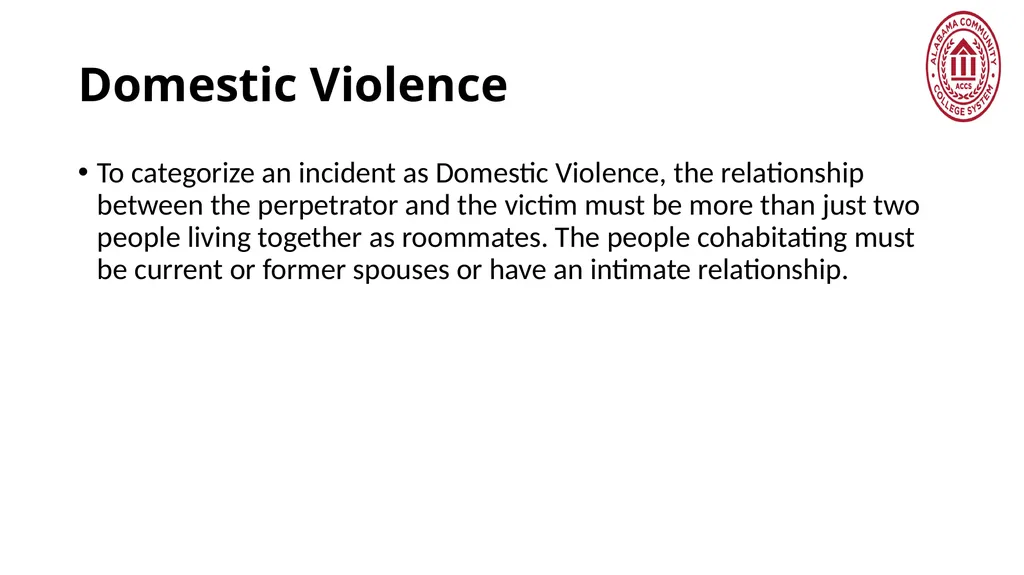 Crime Statistics Classifying and Counting Clery - slide 103 of 146