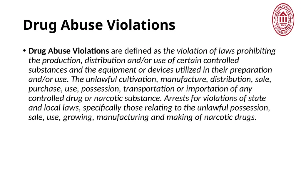 Crime Statistics Classifying and Counting Clery - slide 128 of 146