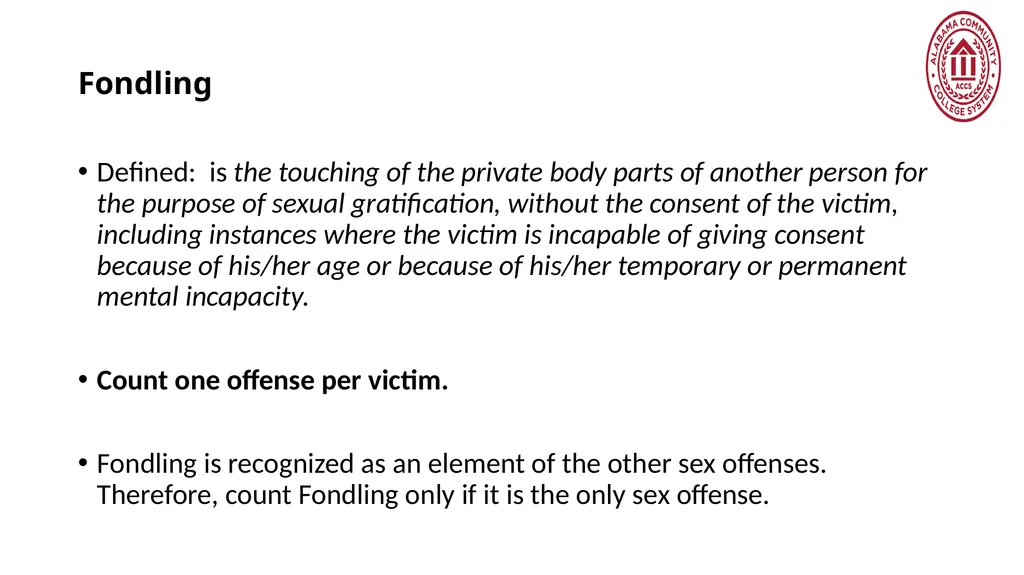 Crime Statistics Classifying and Counting Clery - slide 23 of 146