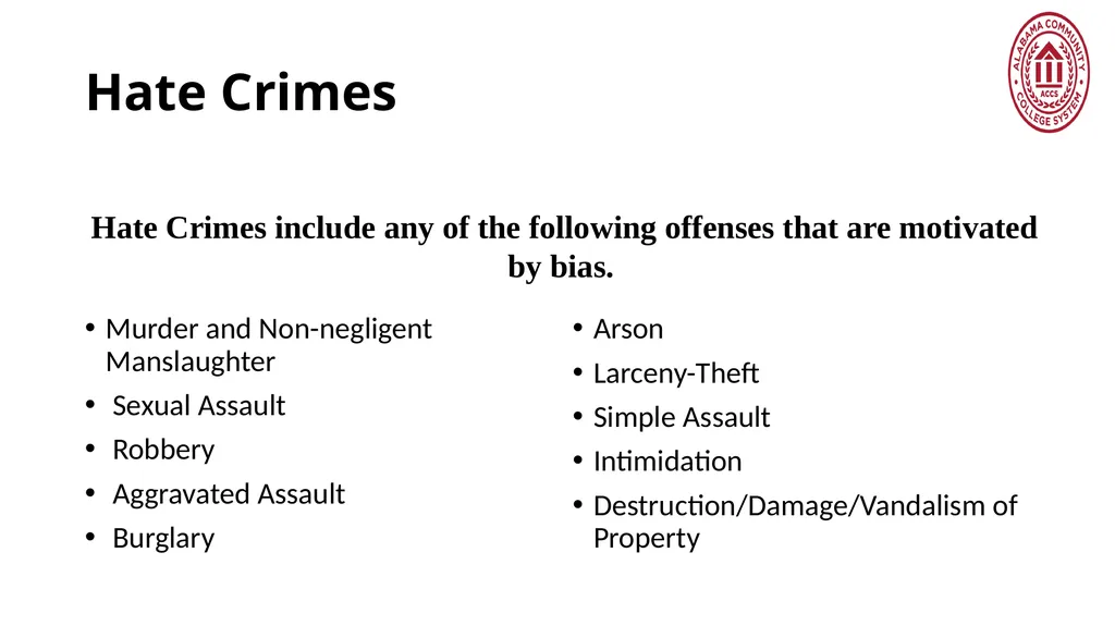 Crime Statistics Classifying and Counting Clery - slide 72 of 146