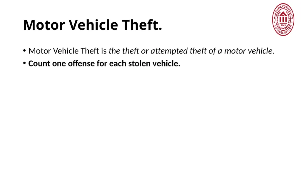 Crime Statistics Classifying and Counting Clery - slide 54 of 146