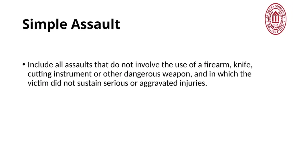 Crime Statistics Classifying and Counting Clery - slide 78 of 146