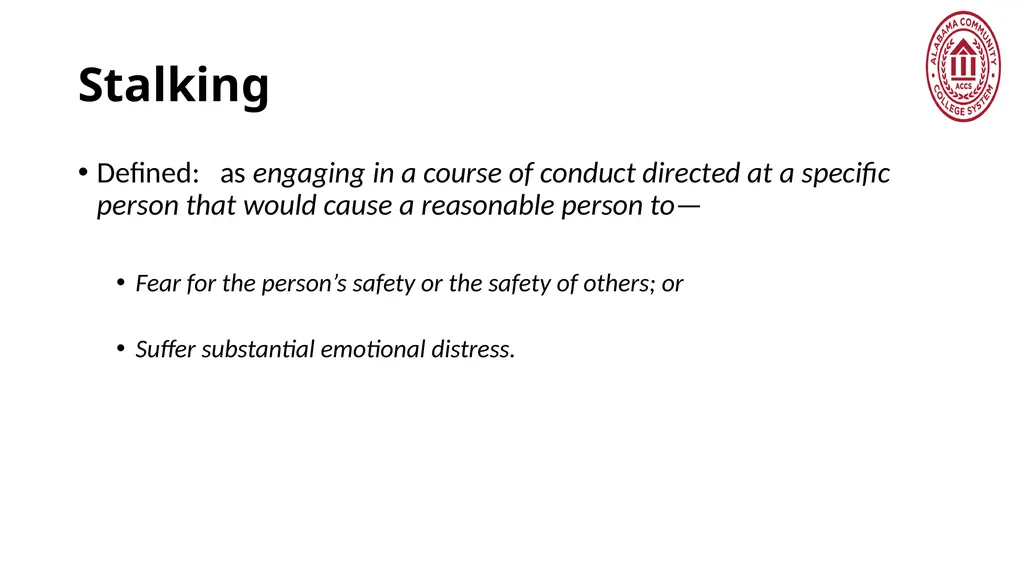 Crime Statistics Classifying and Counting Clery - slide 104 of 146