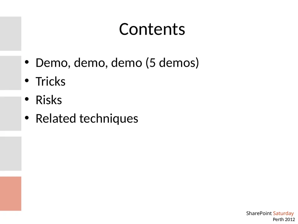 Creating Knockout User Experiences in SharePoint - slide 3 of 21