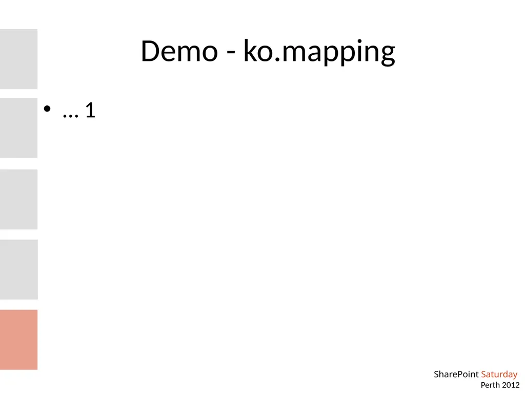 Creating Knockout User Experiences in SharePoint - slide 6 of 21