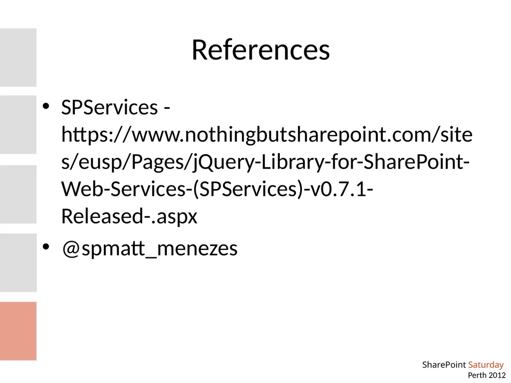Creating Knockout User Experiences in SharePoint - slide 19 of 21