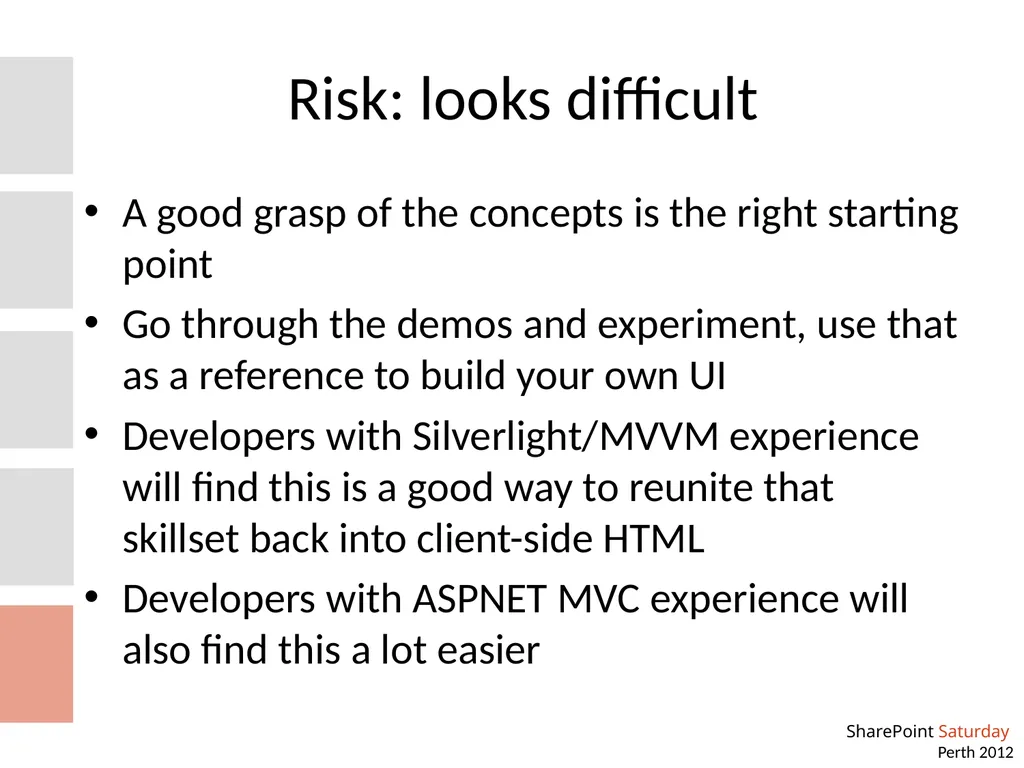 Creating Knockout User Experiences in SharePoint - slide 14 of 21