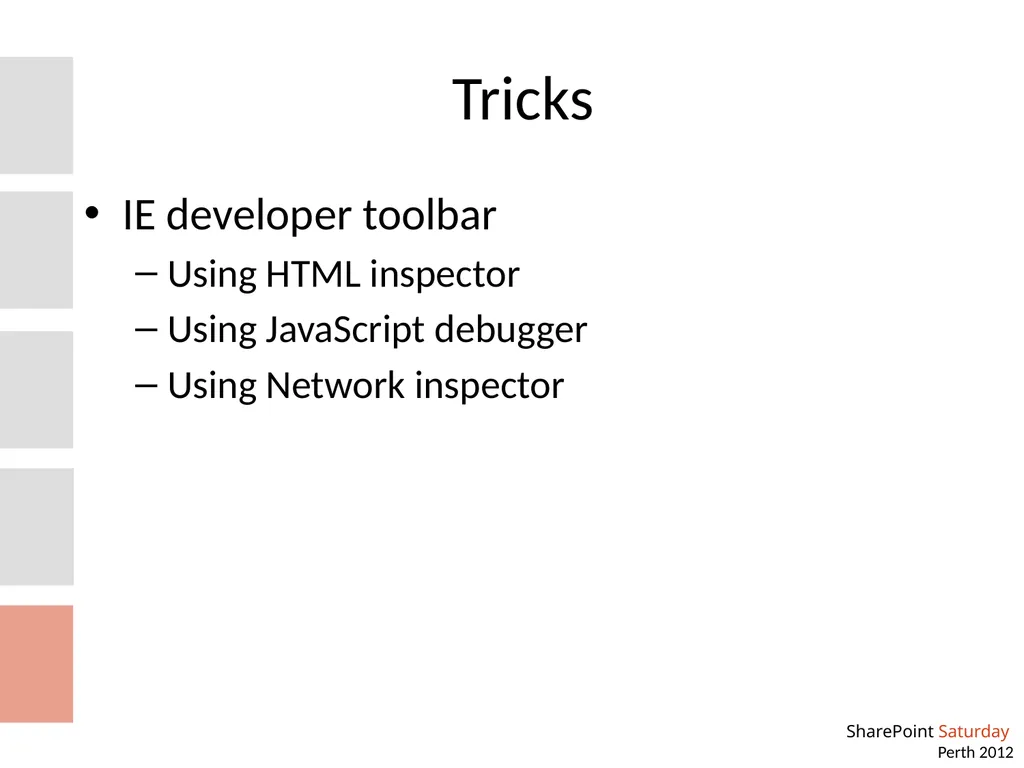 Creating Knockout User Experiences in SharePoint - slide 12 of 21